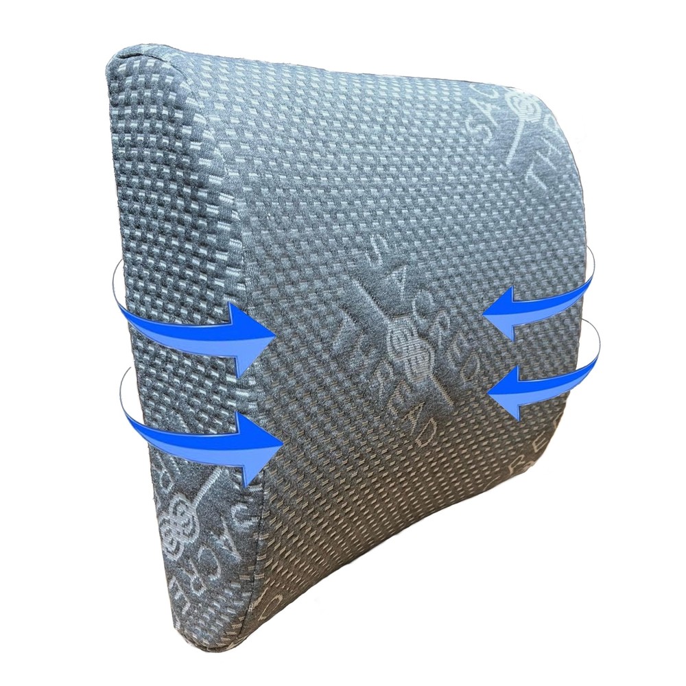 Seat Cushion and Lumbar Support Pillow, Premium Memory Foam for Maximum Suppo...