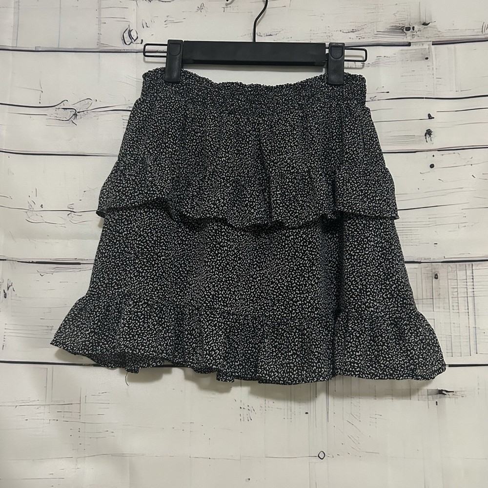 Altar’d State | Black and White Sheer Mini Skirt Size Small S