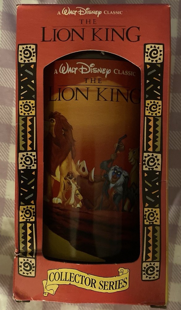 Lion King Walt Disney 1994 Vintage Collector Series Coca Cola Burger King Cup