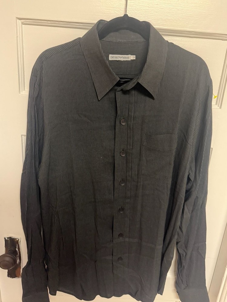 Emporio Armani Long Sleeve Button Down Shirt XL