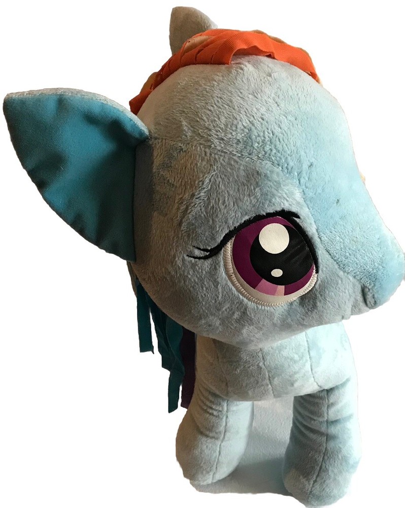 MY LITTLE PONY 19 INCH RAINBOW DASH PLUSH TOY 2013 VIBRANT COLORS