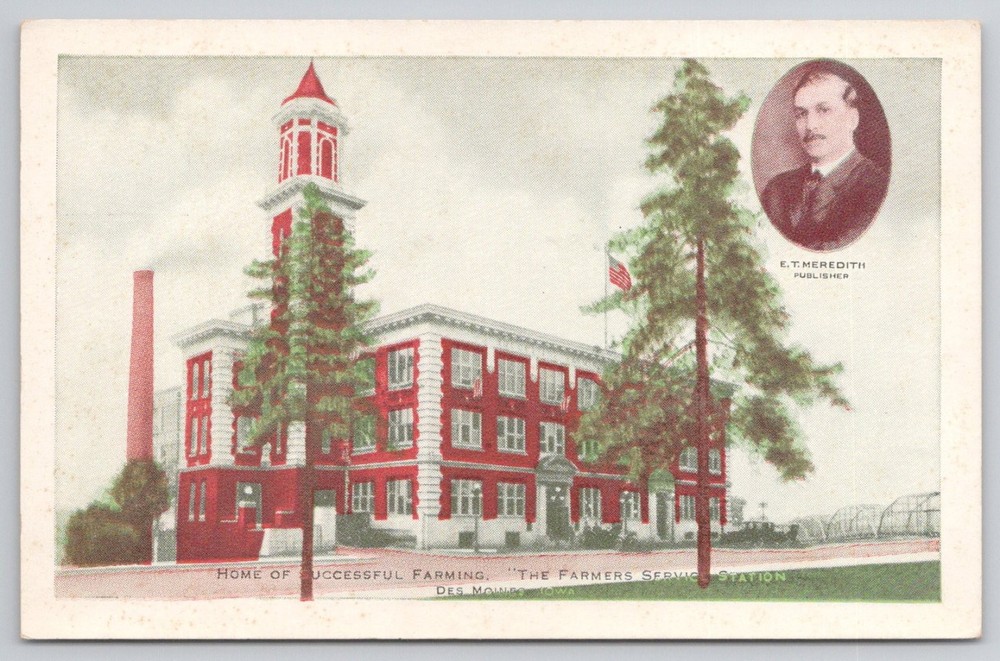 Successful Farming Plant Des Moines Iowa E.T. Meredith Publisher Postcard