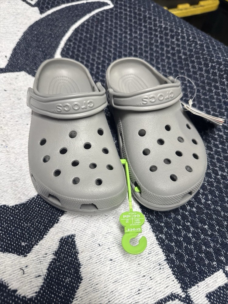 🐊 Original Crocs classic clog Gray  4m Men’s - 6w Women’s Fast Shipping NWT...