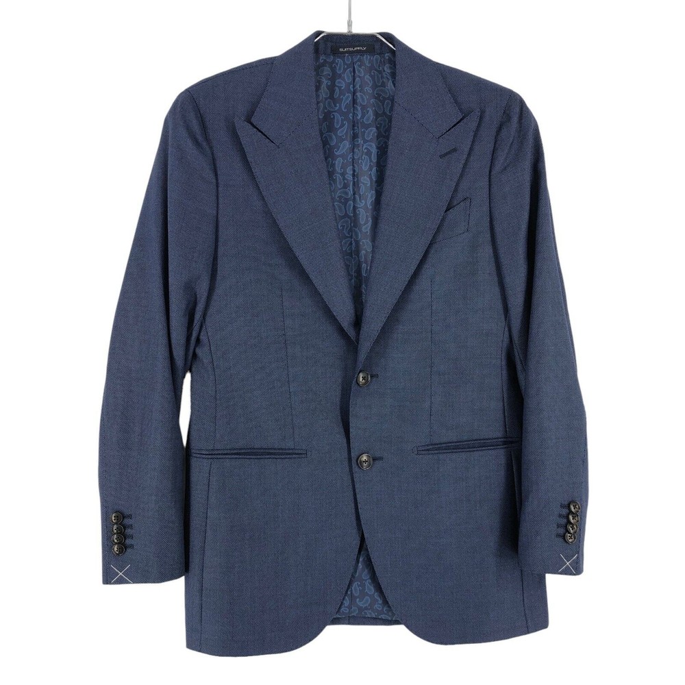 SUITSUPPLY La Spalla Pure Wool O Blazer Jacket Size EU:42; UK:32; US:32R