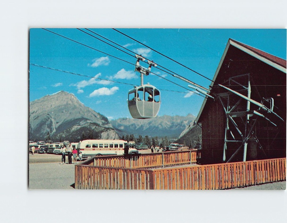 Postcard Lower Terminal Of Banff Sulphur Mountain Gondola Lift Alberta Canada