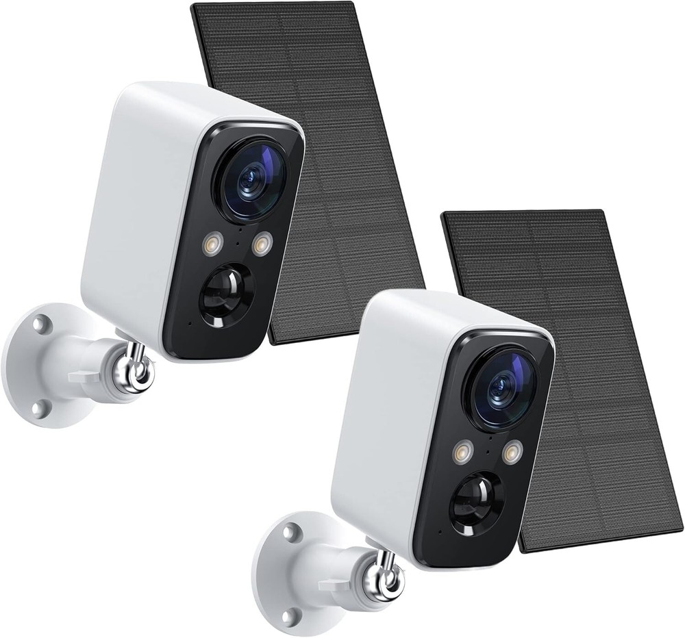 1080P Outdoor Security Camera 2 Pack with PIR Motion Detection Waterproof IP66