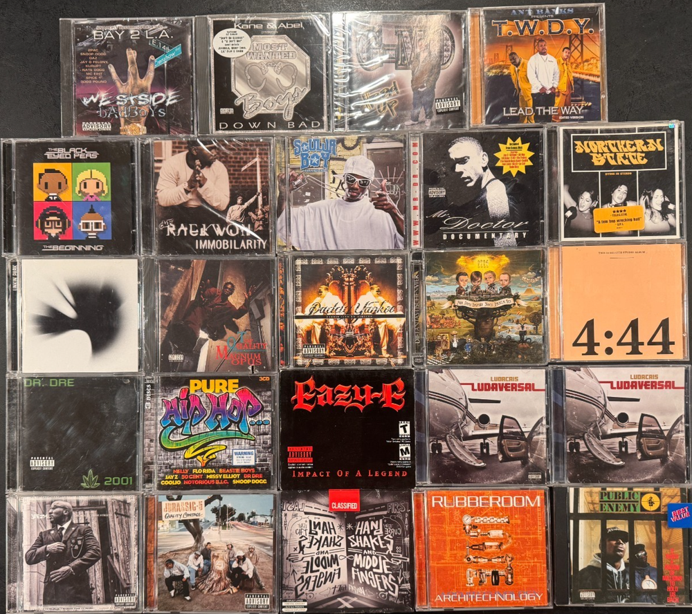 CD Lot of 24 Rap and Hip-Hop music CDs - Huge Lot of  Rap CDs