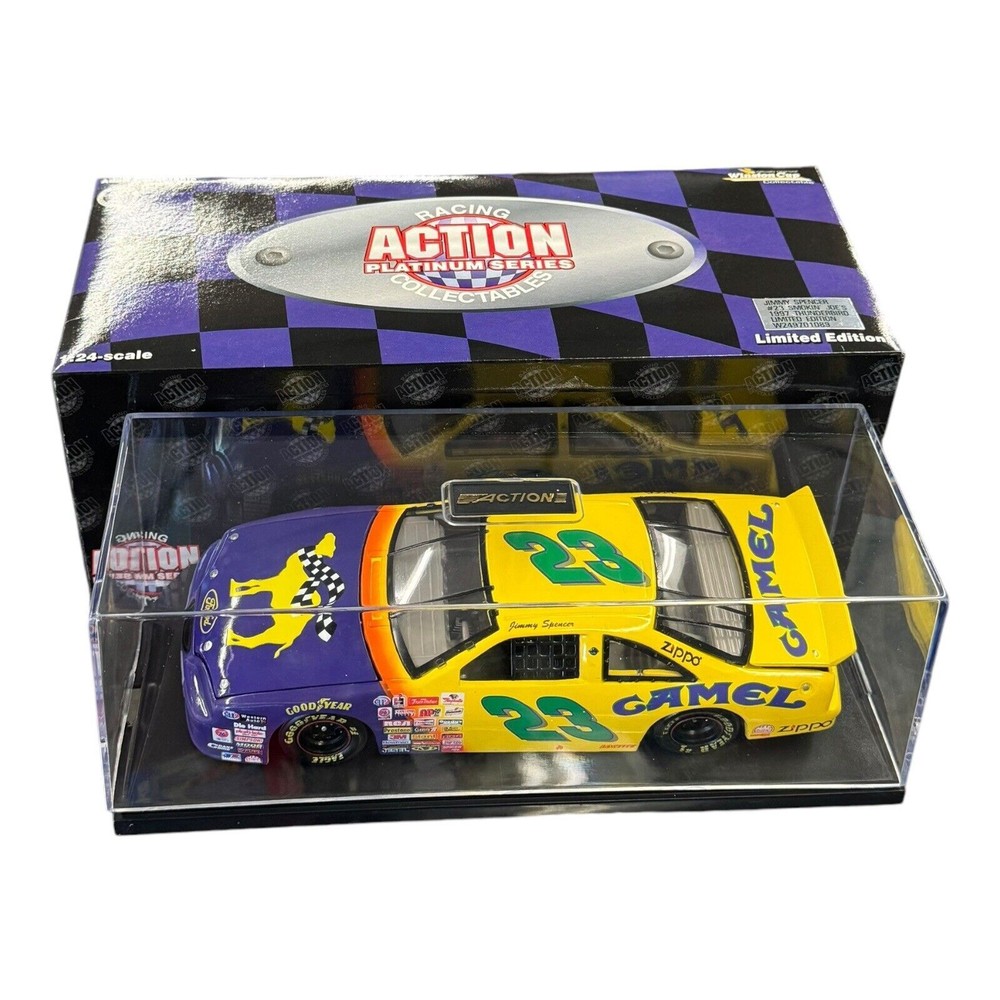 Jimmy Spencer #23 Smokin Joe’s Action Platinum Series 1:24 Scale 1997 T-Bird