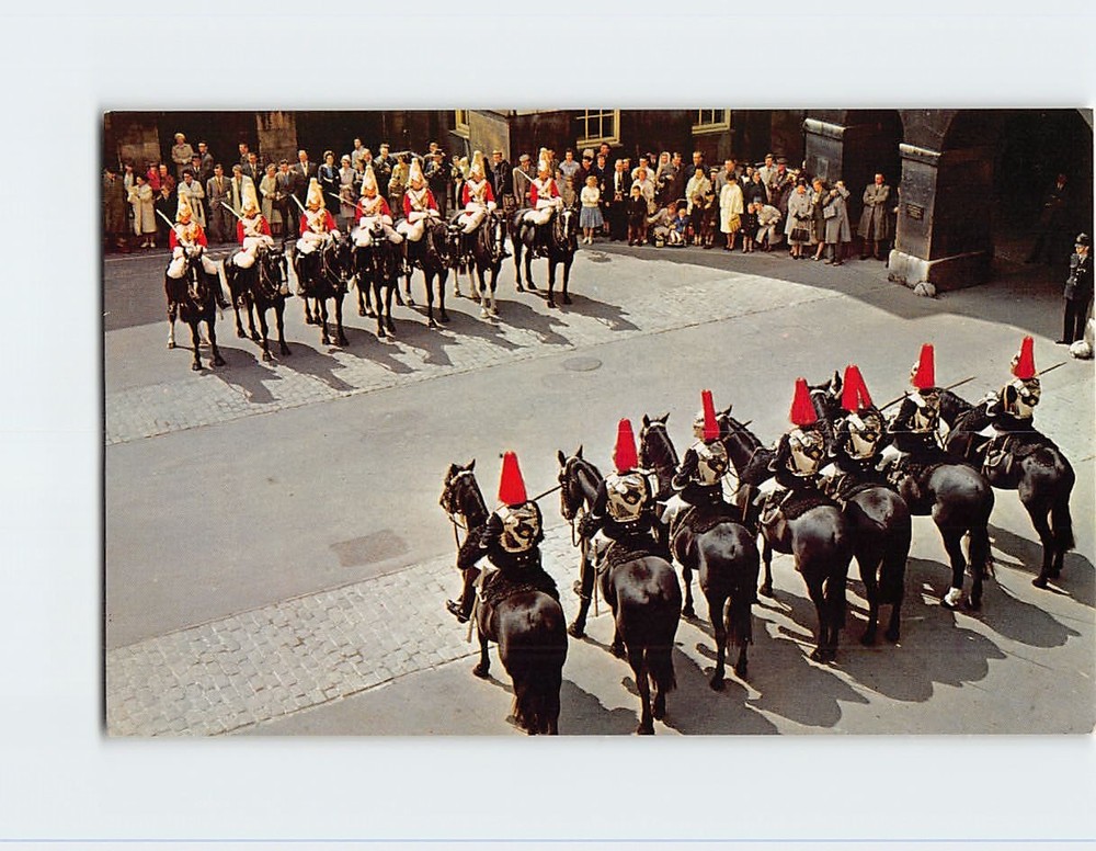 Postcard Changing the Guard Horseguards Parade London England
