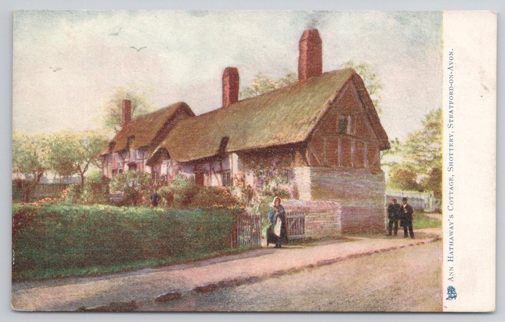 Ann Hathaway's Cottage Shottery Stratford-on-Avon Raphael Tuck Oilette Postcard