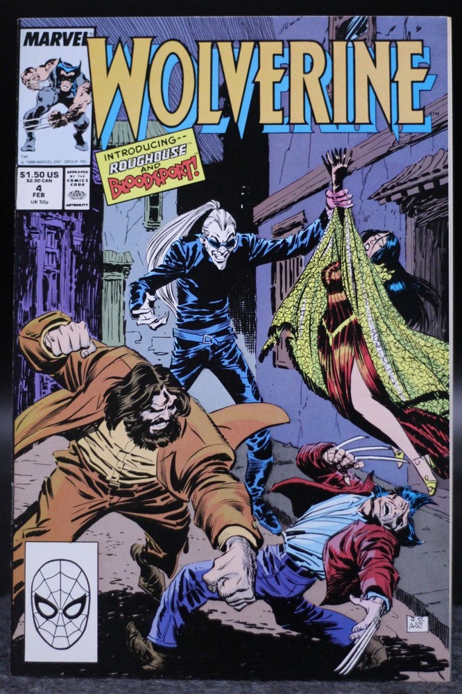 Wolverine (1988) #4 1st Print John Buscema Cover 1st Roughouse & Bloodsport VF+