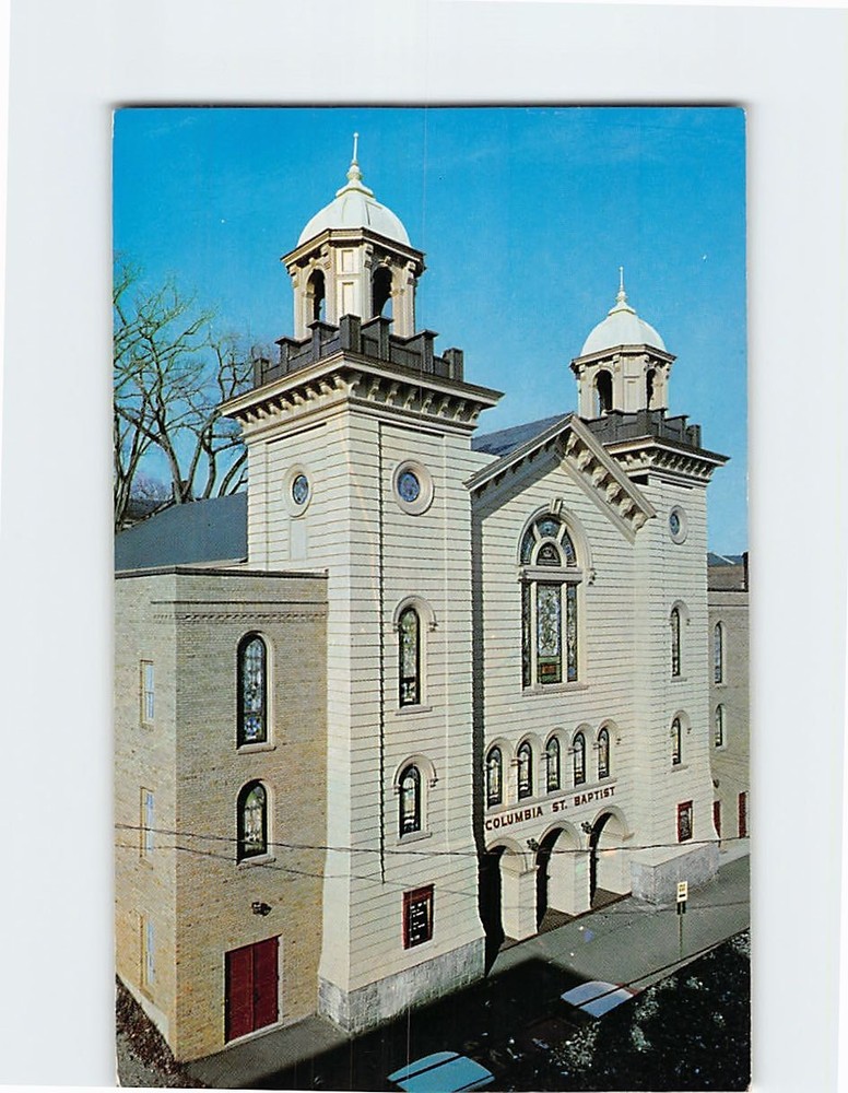 Postcard Columbia Street Baptist Church Bangor Maine USA North America