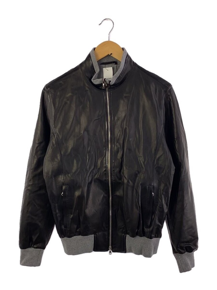 Men's Brown Leather Blouson Jacket Size 48 Model BRW 427