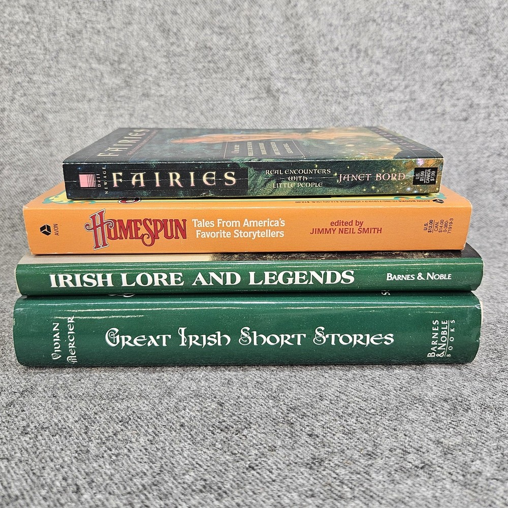 Irish Lore Legends & Fairies 4 Book Lot Folklore Short Stories HC PB Bord