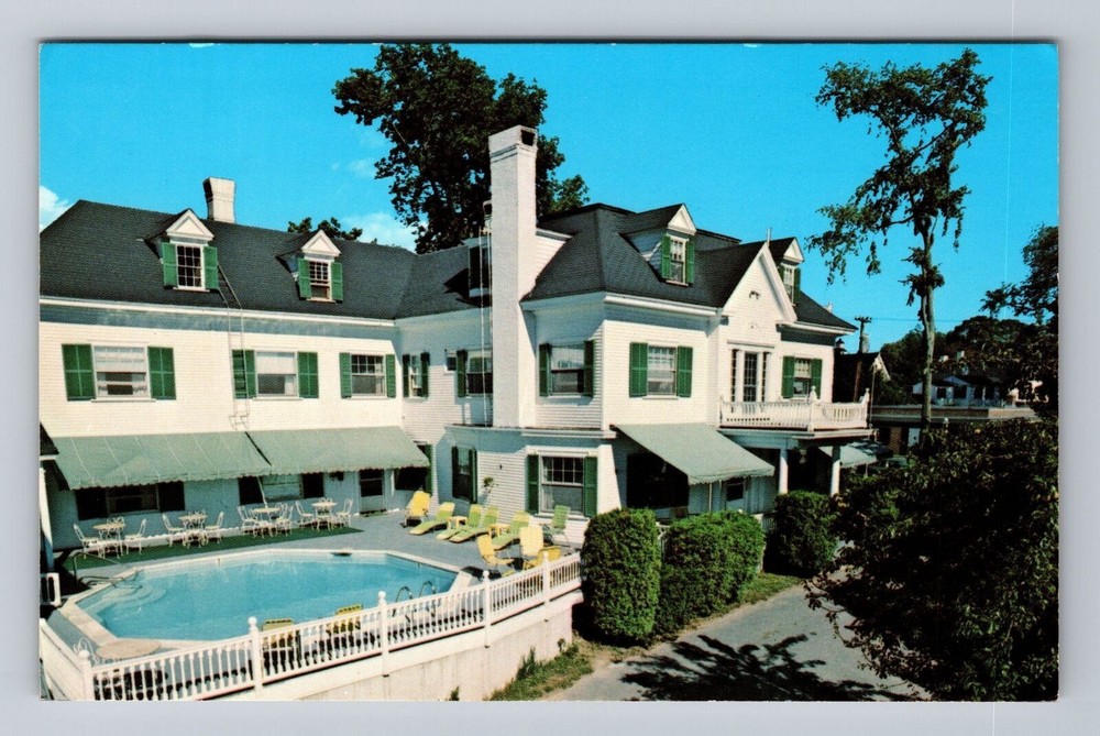 Kennebunkport ME-Maine Kennebunkport Inn Kennebunk River Vintage Postcard Postal