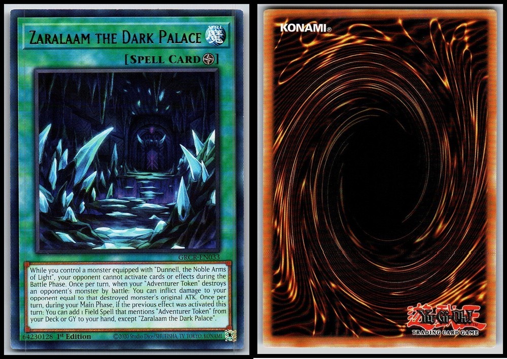 ZARLAAM THE DARK PALACE GRCR=EN033 1ST EDITION YU-GI-OH