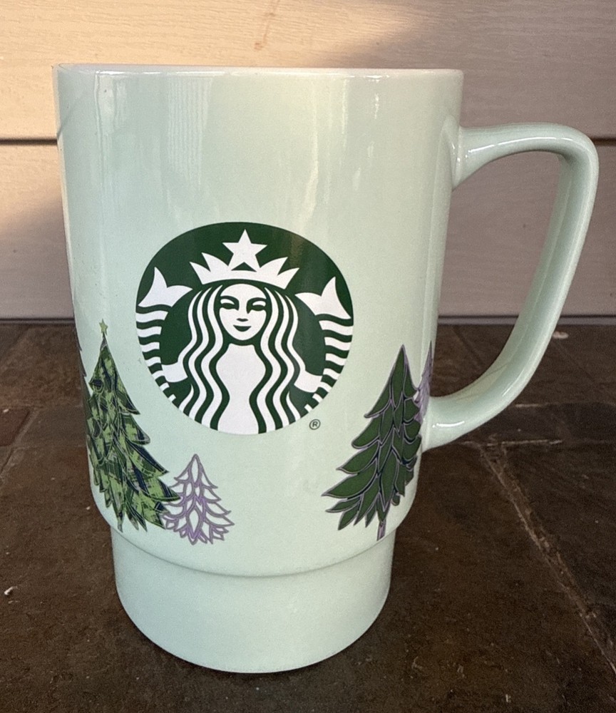 Starbucks 20oz 2020 Holiday Mint Green Coffee Mug - Excellent Used Condition