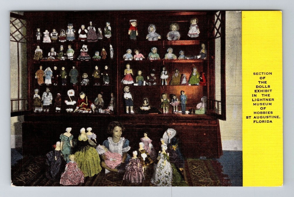 St Augustine FL-Florida, Lightner Museum Hobbies Doll Exhibit Vintage Postcard