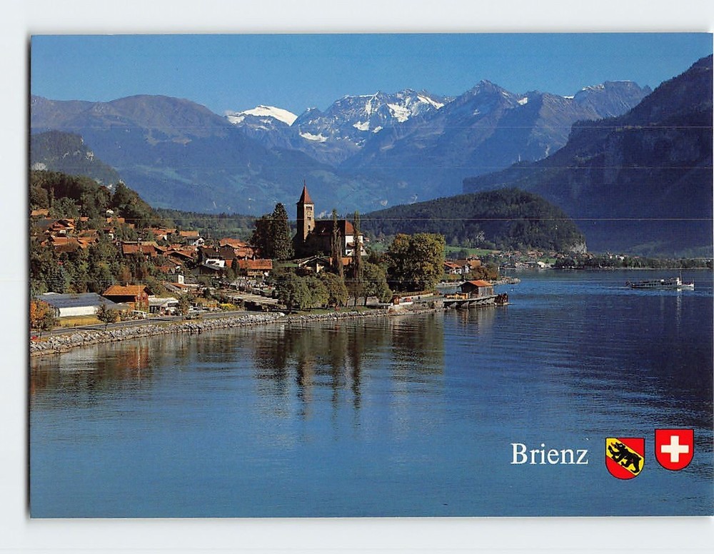 Postcard Panoramic View Brienz Switzerland