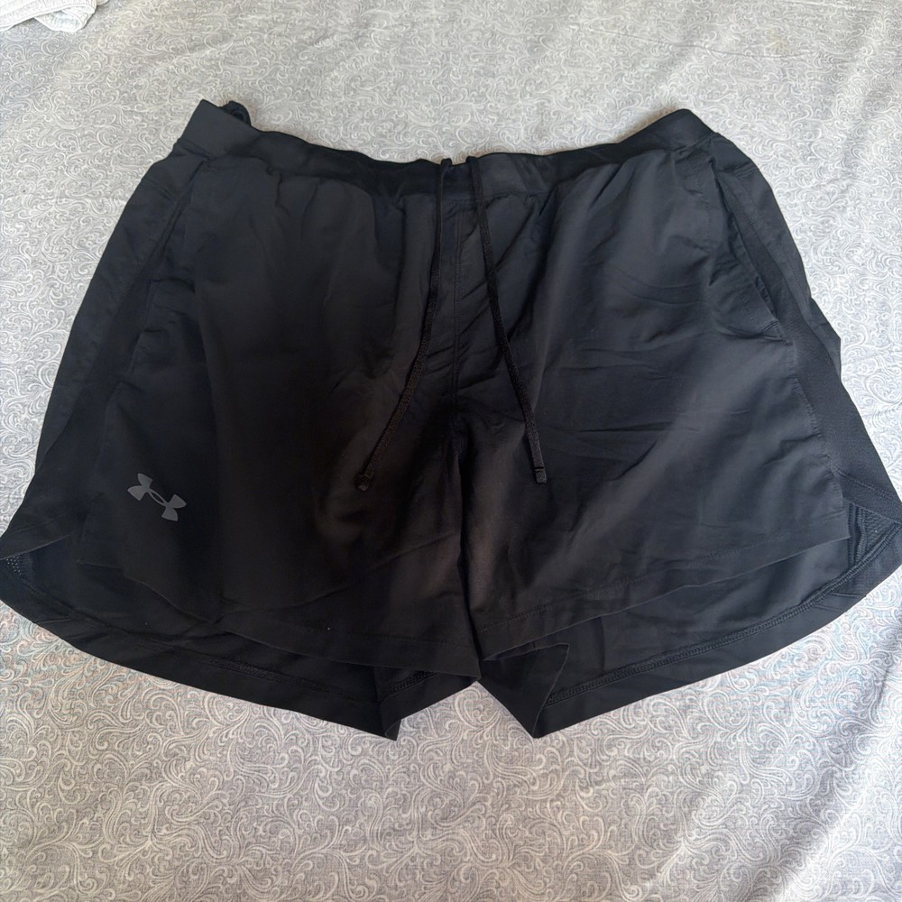 Under Armor Running Shorts Fitted Men’s Black 2XL