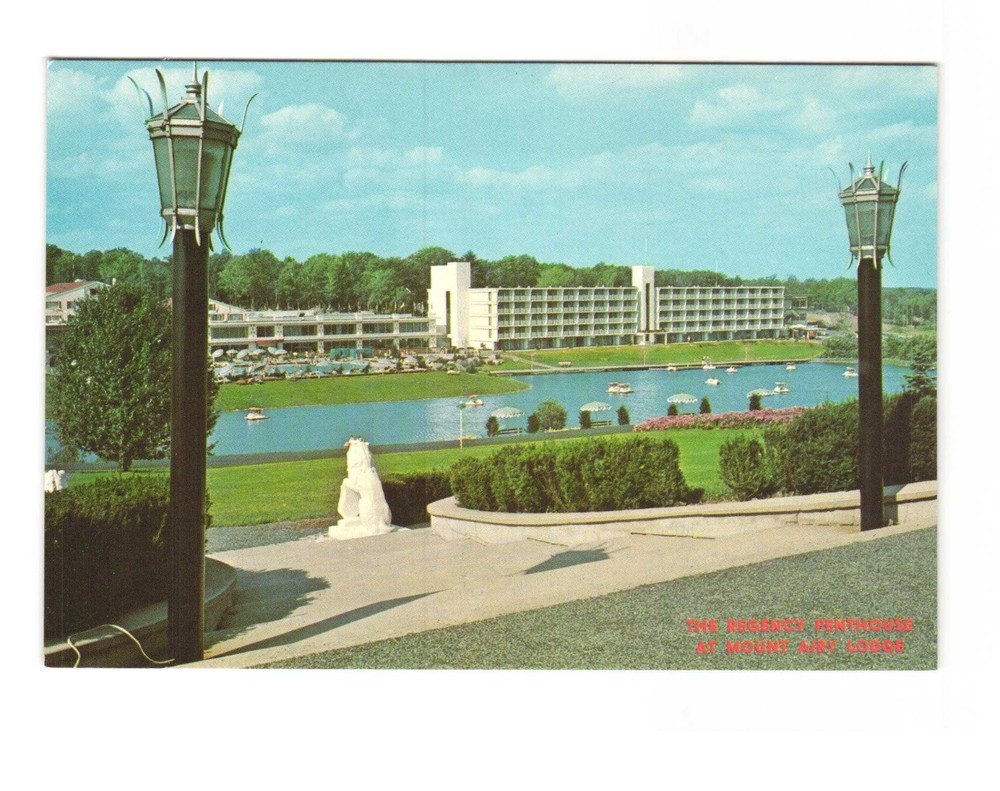 The Regency Penthouse at Mount Airy Lodge Mount Pocono PA VTG postcard UNP