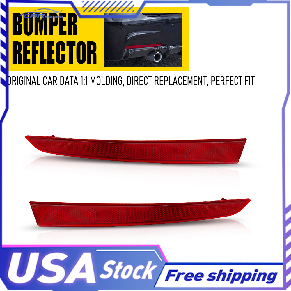 Rear Red Left&Right Bumper Reflector Lamp Light Case 2012-2017 For BMW F30 F31