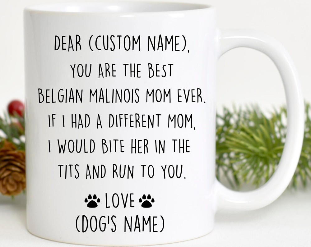 Belgian Malinois Mom Birthday Gift Malinois Mom Christmas Gift Malinois Mom Vale
