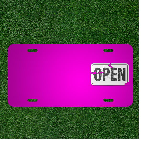 Custom Personalized Car License Plate Repair with Name Addition