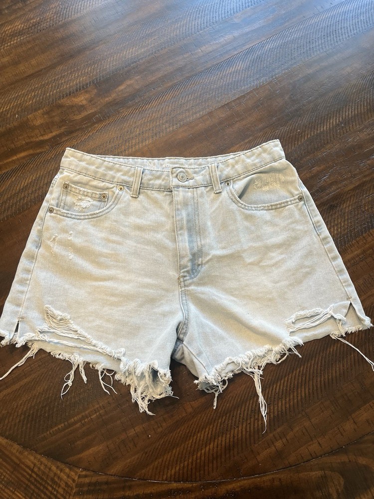 No Boundaries Distressed Denim High-Waisted Cutoff Shorts