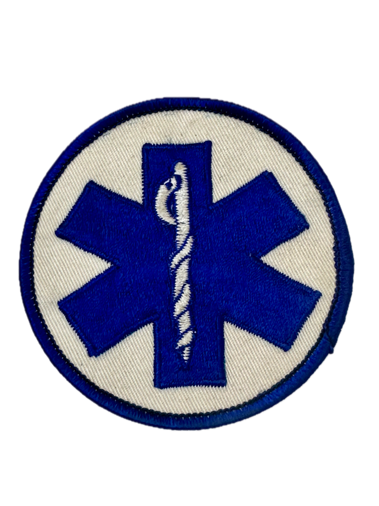 Medical Vintage Patch Star Of Life First Responder Tactical White Blue Patch