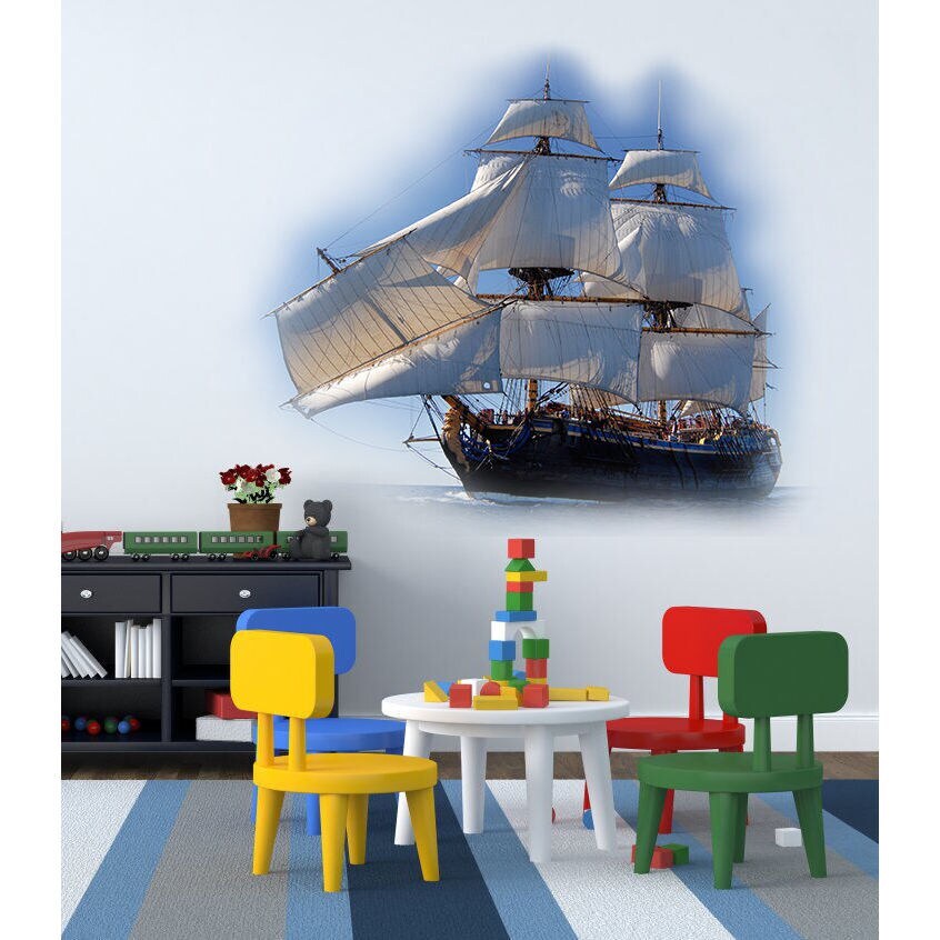 Full Color Ship Sticker Decal (33 x 39) Multi