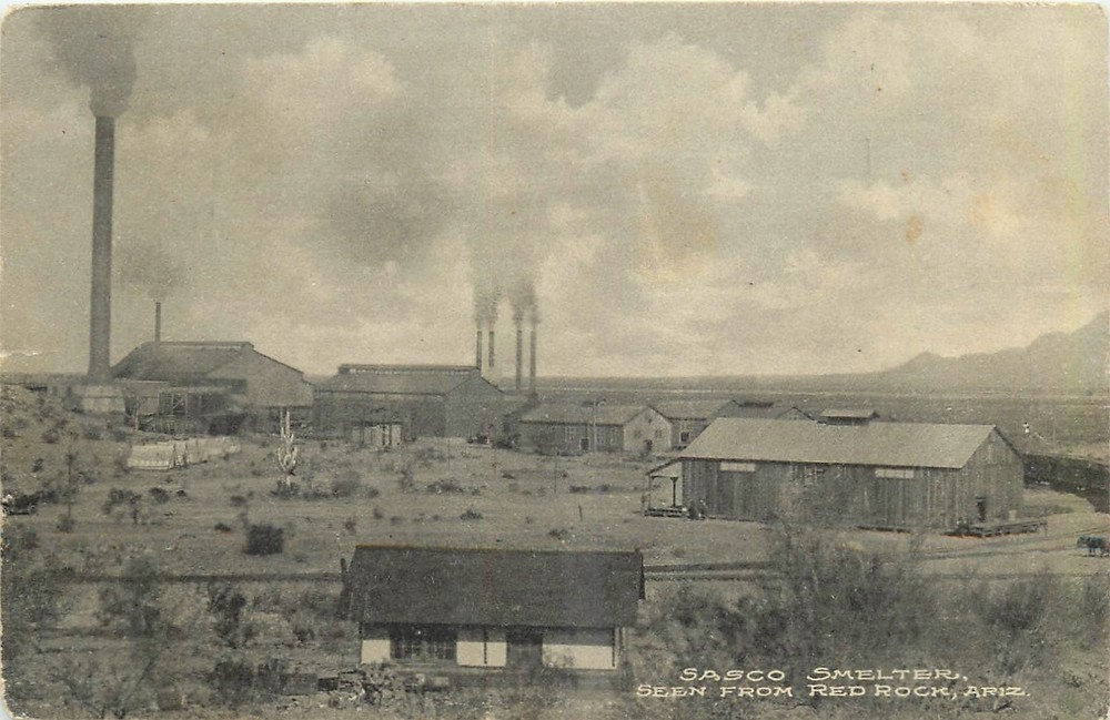 1910 Red Rocks Arizona Sasco Shelter mining occupation Postcard 26-3874