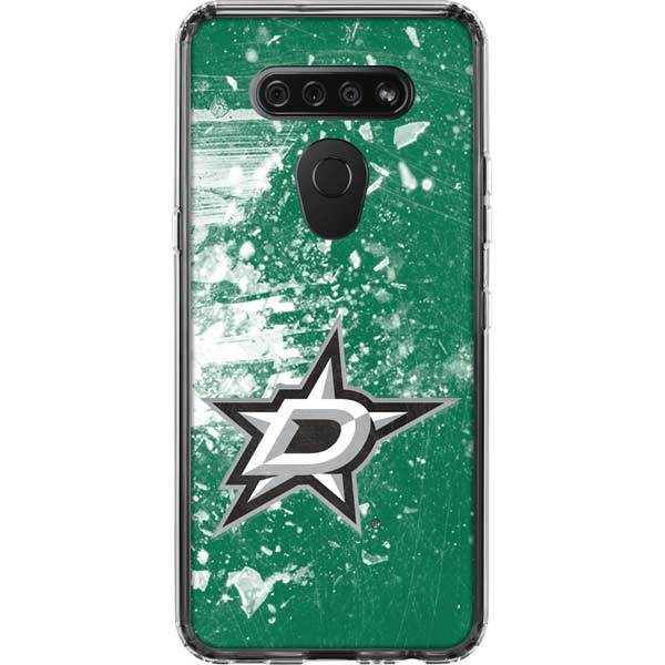 NHL Dallas Stars LG K51/Q51 Clear Case - Dallas Stars Frozen