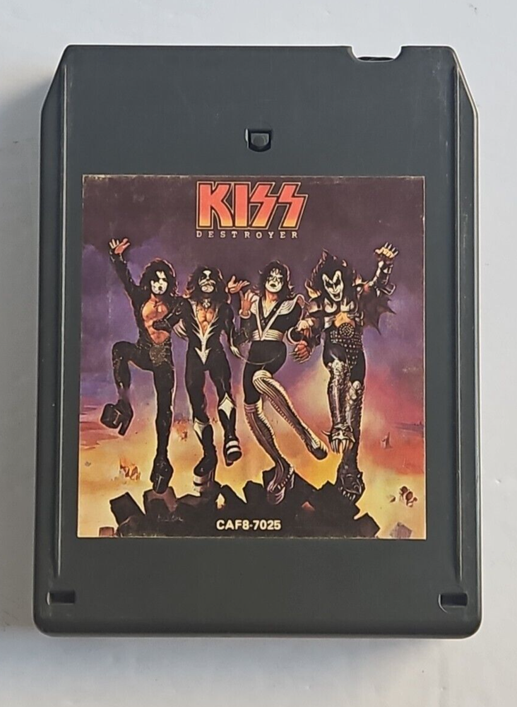 Kiss Destroyer 8-Track Tape CAF8 7025 1976 Casablanca Rec Untested EX Condition