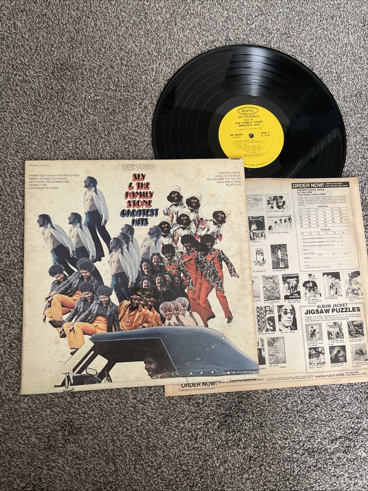 Sly & The Family Stone GREATEST HITS  Epic Records (KE-30325) LP 33 Vinyl NM/VG+