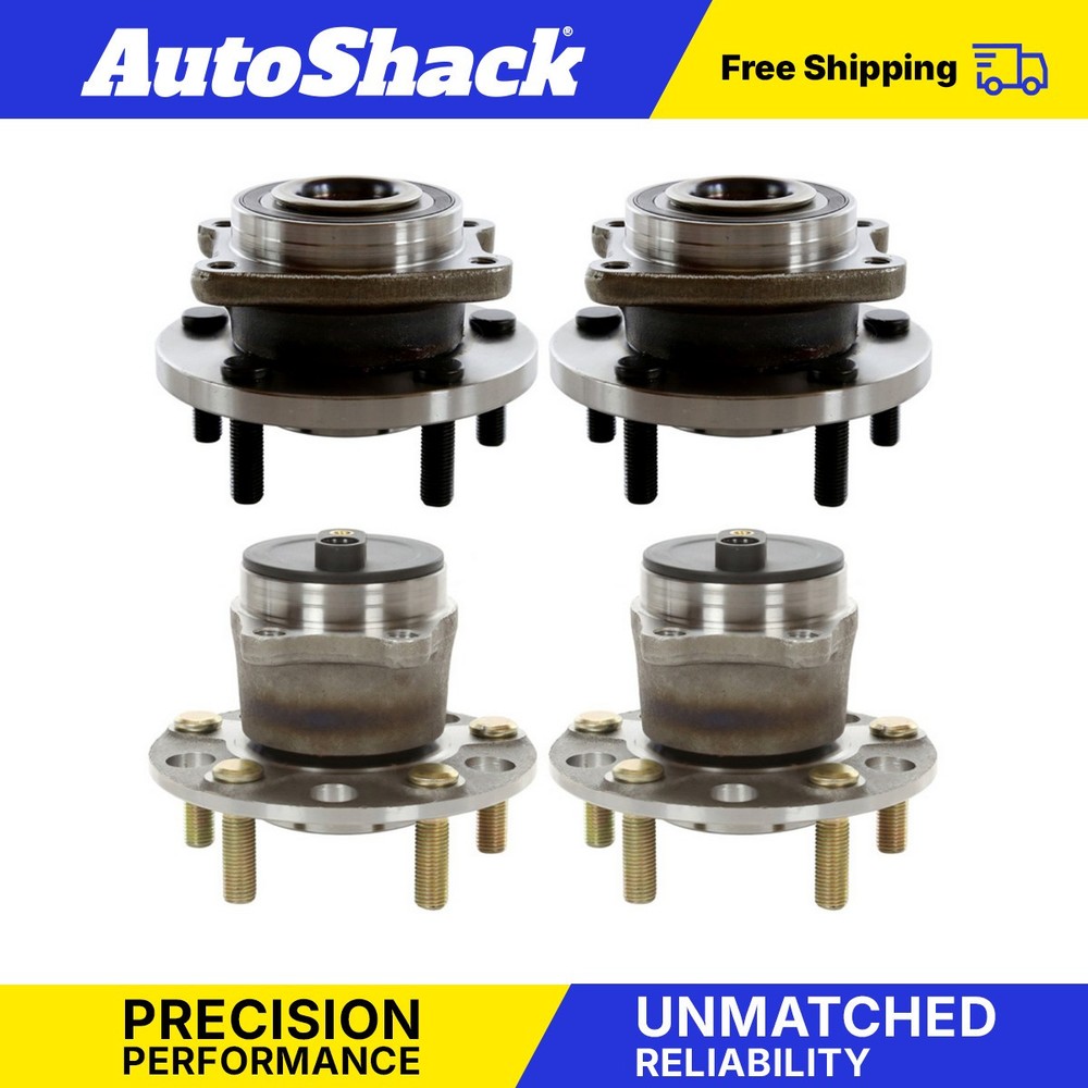 Front and Rear Wheel Hub Bearings Set of 4 for Dodge Avenger Chrysler 200 2.4L