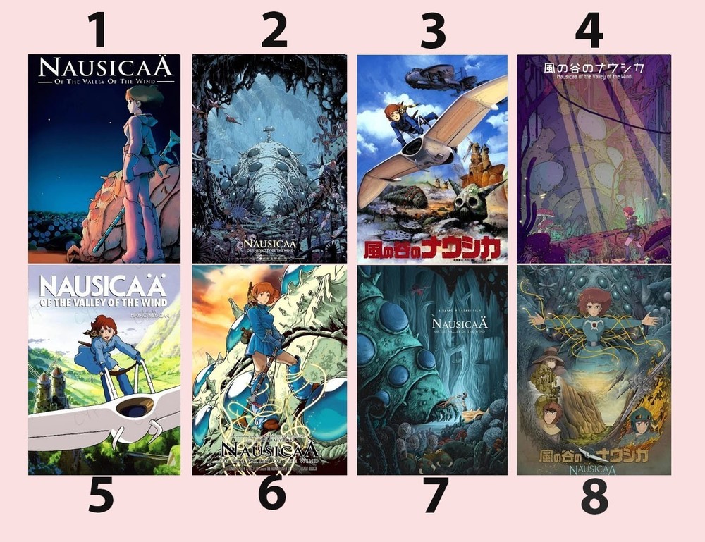 Nausicaa of the Valley of the Wind Studio Ghibli Fantasy Anime Art Poster