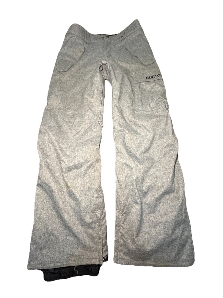 Burton Dryride Phan Rang Nha Trang Grey Cargo Snowboard Pants Unisex Size Small