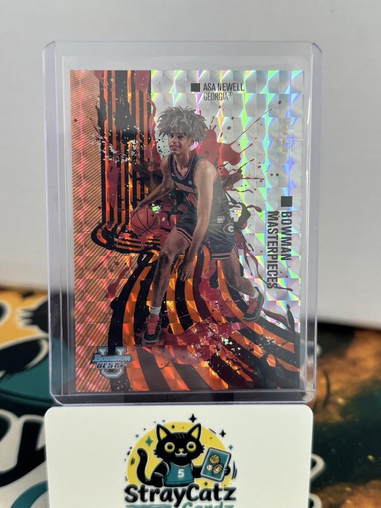 2024-25 Bowman U Best - Asa Newell Geometric Masterpieces Orange Refractor /25
