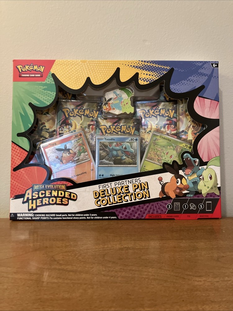 Pokémon Mega Evolution Ascended Heroes First Partner Deluxe Pin Collection