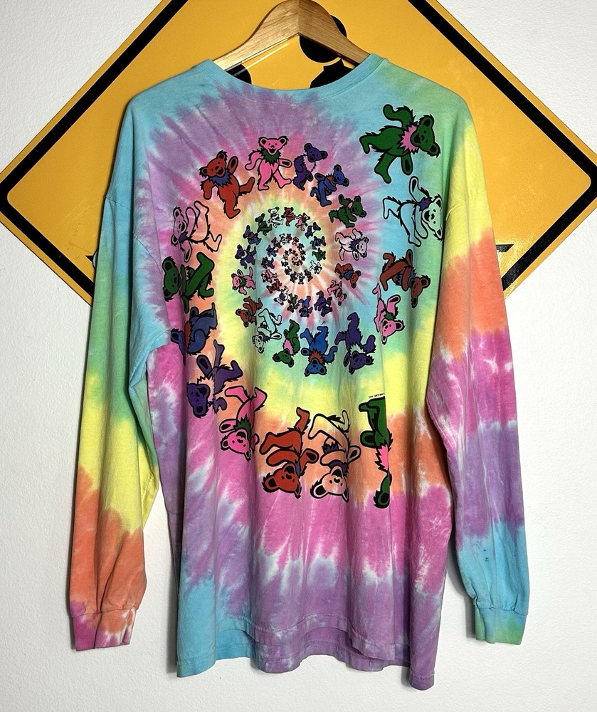 Vintage Grateful Dead Spiral Bears Tie Dye T-Shirt