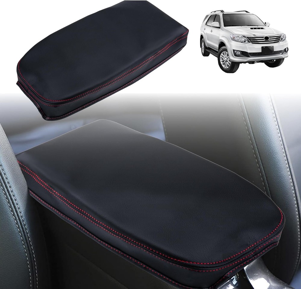 Center Console Cover Compatible with Accessories 2020-2025 an Color: Red Lines