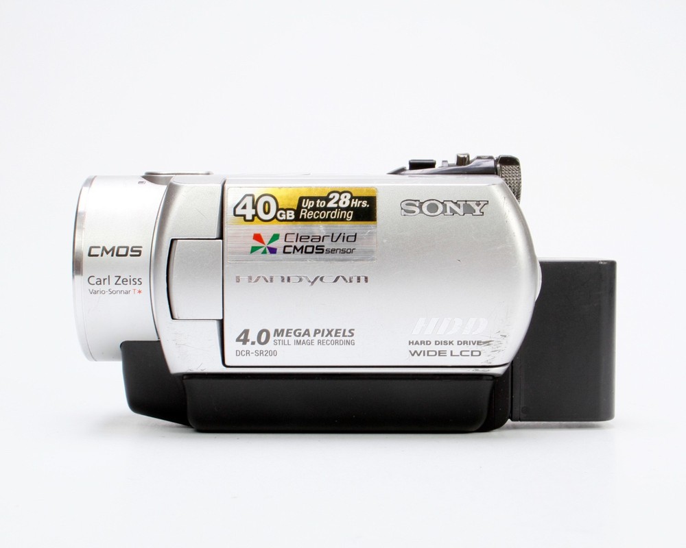 Sony DCR-SR200 Standard Definition Camcorder (Silver) Nightshot Mode, 40GB HDD