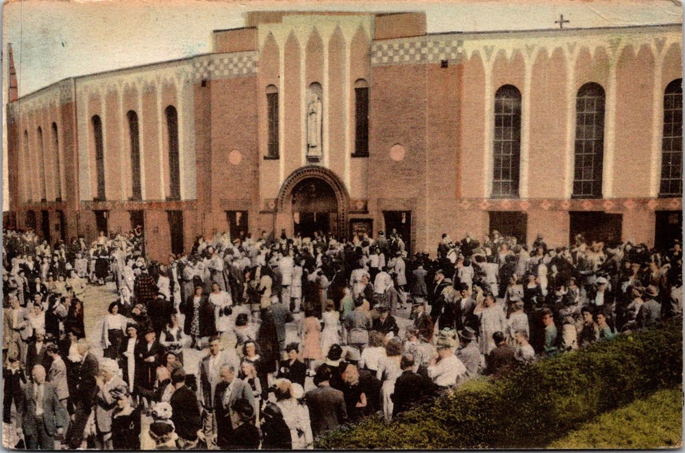 Dr Jim Stamps Postcard The Coliseum National Shrine Of North American Martys