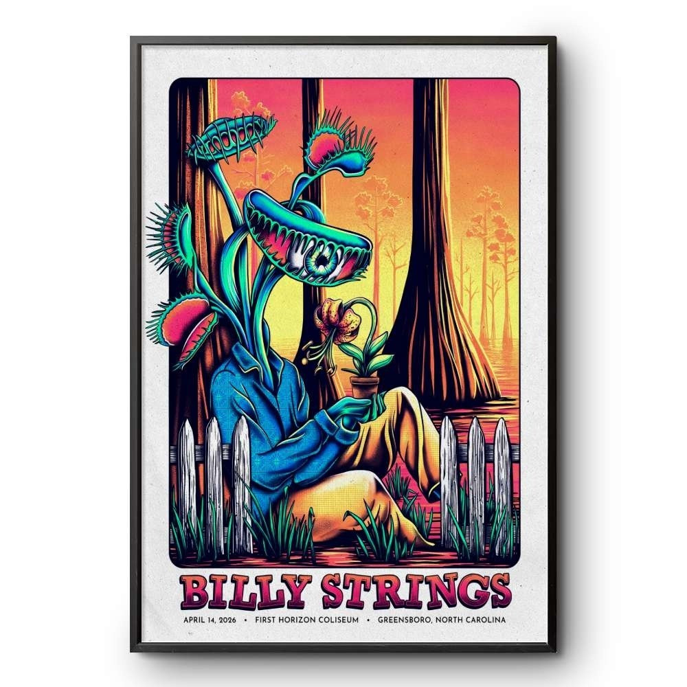 Billy Strings Greensboro North Carolina April 14 2026 Concert Poster