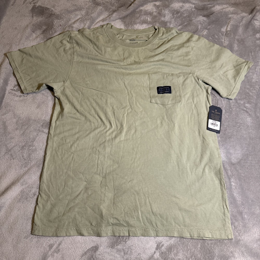 Roark Pocket T-shirt Men's Size Medium Label Rocket Tee Olive Green NWT