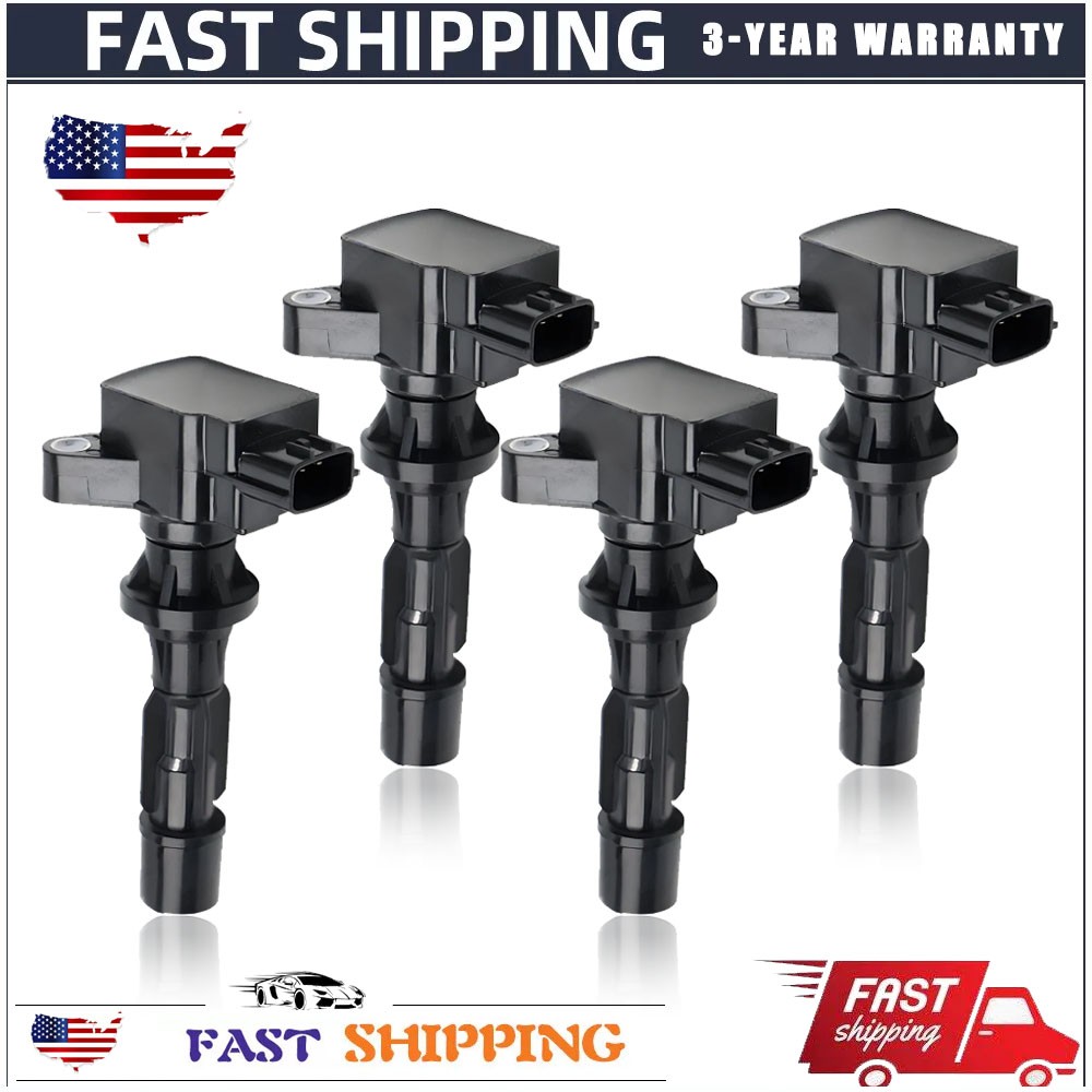 4Pcs Ignition Coil 6M8G-12A366 For 2007-2012 Mazda CX-7 L4 2.3L 2.5L UF-540