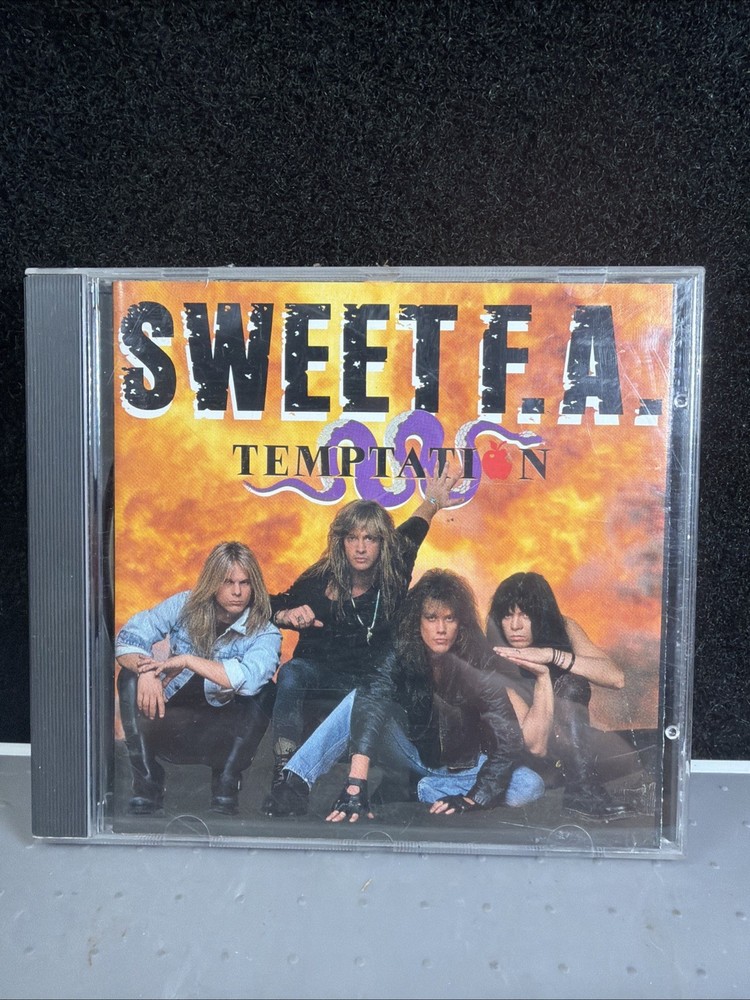 Sweet F.A. (1991) Temptation CD Charisma RARE OOP Hair Metal Glam Band Rock 80s