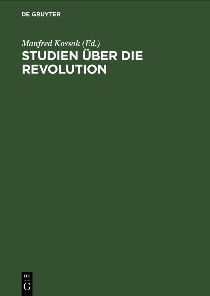 Studien Über Die Revolution (Hardback)