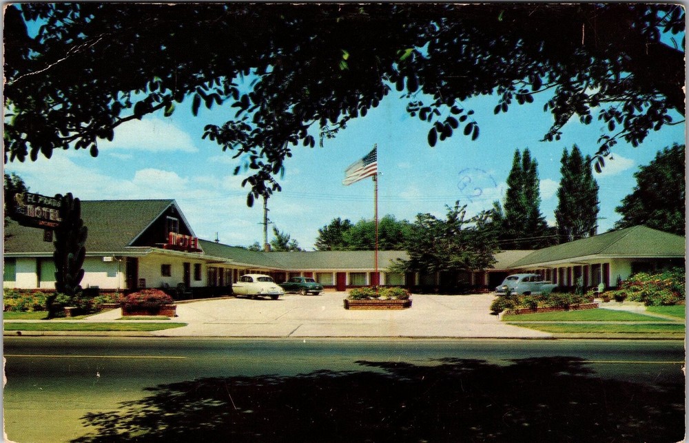 Eugene OR-Oregon, El Prado Motel, Exterior, Vintage Postcard